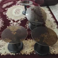 میز مبل و ۳ عدد میز کوچیک پذیرایی|مبلمان خانگی و میز عسلی|اصفهان, کوجان|دیوار