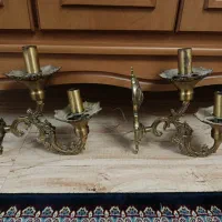 دو عدد لوستر دیوار کوب|لوستر و چراغ آویز|اراک, |دیوار