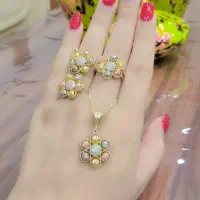 نقره وارداتی/ست های شیک/آبکاری طلا/