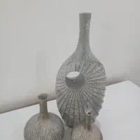 ست سه تیکه گلدان دکوراتیو|صنایع دستی و سایر لوازم تزئینی|اردبیل, |دیوار