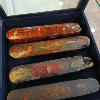 چهار عدد قلمدان قاجاری