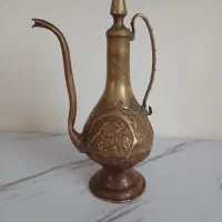 پارچ گلاب مسی و شکلات قندانی عتیقه