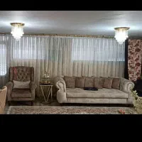 لوستر کریستالی طلایی۴تا لامپ