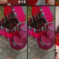 گهواره نوزادی صورتی تا دوسال چرخشی