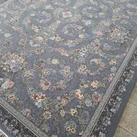 فرش گل ریز زمینه طوسی 700شانه