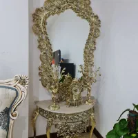 آینه شمعدان طرح برنز