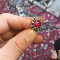 انگشتر فیروزه نیشابور با انگشتر یاقوت استار|جواهرات|مشهد, کارگران|دیوار