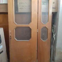 درب چوبی با چارچوب