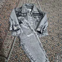 لباس نوزاد (کت و شلوار لی)مناسب برای ۶ ماه