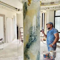 نقاشی ساختمان، پتینه کاری، نقاشی دیواری، سهبعدی|خدمات پیشه و مهارت|رامسر, |دیوار