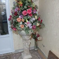 دو عدد گل با گلدان مصنوعی|گل مصنوعی|تهران, شهرک شهید باقری|دیوار