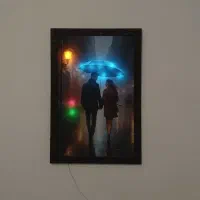 تابلودیواری نعون دار شیک و با کلاس آشخانه و بجنورد|ریسه و چراغ تزئینی|آشخانه, |دیوار