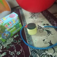 توپ بزرگ ژیمناستیک  و تناسب اندام به همراه تلمبه|تجهیزات ورزشی|شیراز, قلعه شاهزاده بیگم|دیوار