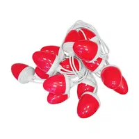 ریسه بلوطی ۱۰ متری قرمز سبز سفید ۷ رنگ