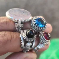 انگشتر نقره چهارتا ده تومن