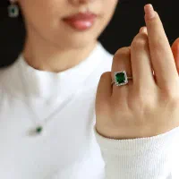 نیم ست نقره زنانه جی تی ای مدل جی لوکس با قیمت منا|جواهرات|رشت, بازار|دیوار