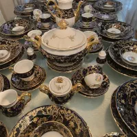 سرویس چینی کلسیونی 12نفره غذاخوری جهیزیه لاکچری