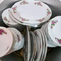 سرویس چینی گل قرمز