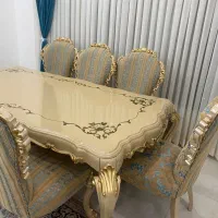 مبل سلطنتی به همراه ناهار خوری|مبلمان خانگی و میز عسلی|ساری, |دیوار