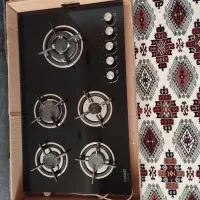 اجاق گاز شیشه ای پنج شعله|اجاق گاز و لوازم برقی پختوپز|سیمین شهر, |دیوار