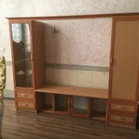 سرویس کمد و تخت و میز ارایش با کریر رایگان|اسباب و اثاث بچه|قم, دورشهر|دیوار