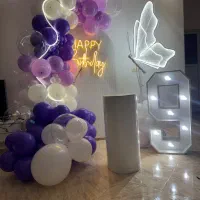 بادکنک آرایی لوازم تولد اجاره انواع میز و بکگراند