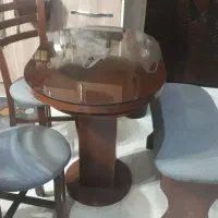 میز ناهارخور (نهارخوری) ۴ نفره کمجا در حد نو|میز و صندلی غذاخوری|قائمشهر, |دیوار