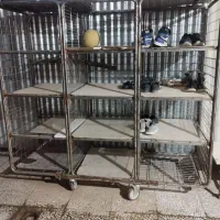 قفسه ۱۲طبقه چرخ دار|کتابخانه، شلف، قفسههای دیواری|برخوار, |دیوار