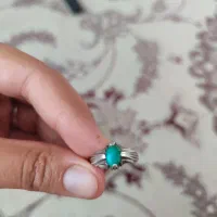 انگشتر زنانه نقره سنگ اصل فیروزه