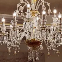لوستر باکارات طلاکوب وارداتی