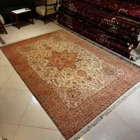 ۶ متری دستبافت هریس تبریز ۵۰ رج گل ابریشم