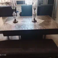 میز ناهار خوری تبدیلی 8نفره،ولی قابل تنظیم میباشد