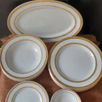 سرویس چینی لب طلا ۲۲پارچه