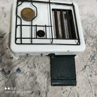 اجاق گازدوشعله ‌همراه با کباب پز و گاز دوشعله