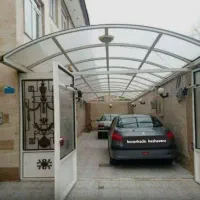 سایبان خودرو و محوطه حیاط و باغ شیراز  کلبه سوئیسی