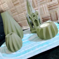 گلدان جاعودی جا شمعی