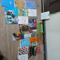دفتر مداد و پنکه و جامدادی