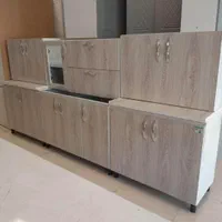 کابینت اشپز خانه فلز درب چوبی ۳متر بالاوپایین|مصالح و تجهیزات ساختمان|سمنان, |دیوار