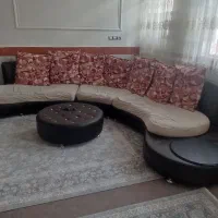 مبل 7نفره مدل نیم دایره|مبلمان خانگی و میز عسلی|ملایر, |دیوار