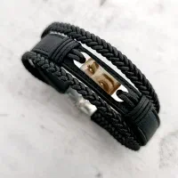 دستبند چشم یار مردانه و زنانه، (چرم و استیل)|بدلیجات|مشهد, رسالت|دیوار