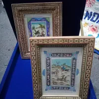 فروش قاب خاتم هم نقاشی مینیاتوری هم قلم زنی|صنایع دستی و سایر لوازم تزئینی|تهران, فردوسی|دیوار