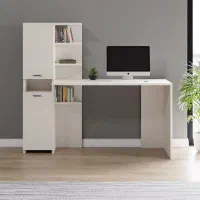 میز تحریر و کتابخانه مدل آیلین با اشانتیون