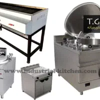 فروش یک دست لوازم آشپزخانه صنعتی