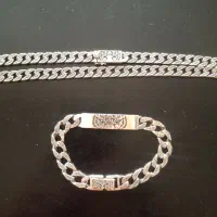 زنجیر تایلندی نقره گردبند دستبند قلم سیاه