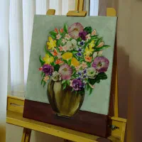 نقاشی برجسته گل