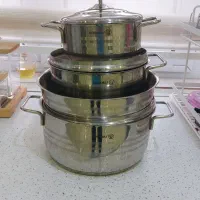 سرویس قابلمه استیل کرکماز ۷پارچه