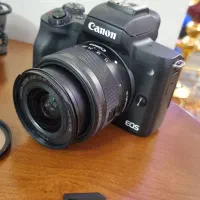 دوربین Canon M50 Mark II - میکروفن، کیف، سه پایه|دوربین عکاسی و فیلم‌برداری|تبریز, |دیوار