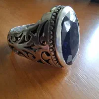 انگشتر یاقوت کبود آفریقا دست ساز