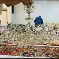 لوستر کریستالی ۲۰ شاخه درحد نو سیلور|لوستر و چراغ آویز|تهران, نارمک|دیوار