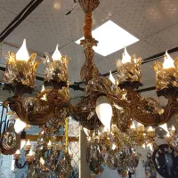 لوستر رز|لوستر و چراغ آویز|تبریز, |دیوار